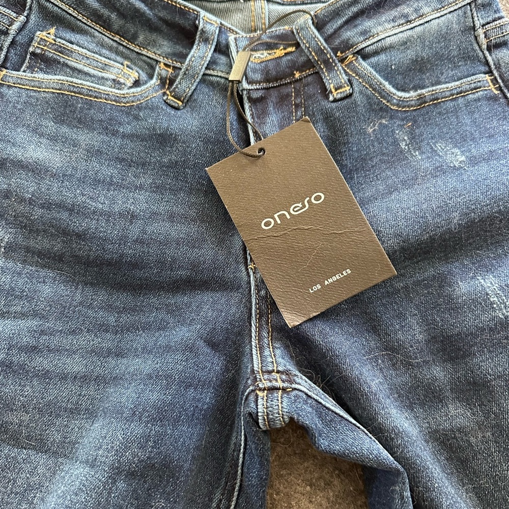 Los Angeles Women's Dark Blue Wide Leg Jeans